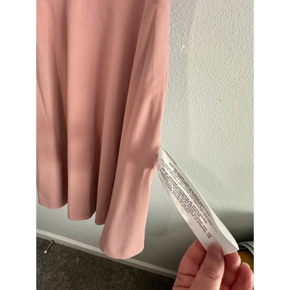 NWT Dress the Population Catalina Fit & Flare Cocktail Midi Dress Size S Blush - Picture 14 of 16